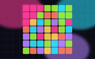 Flood tile: the game's pattern in neon.